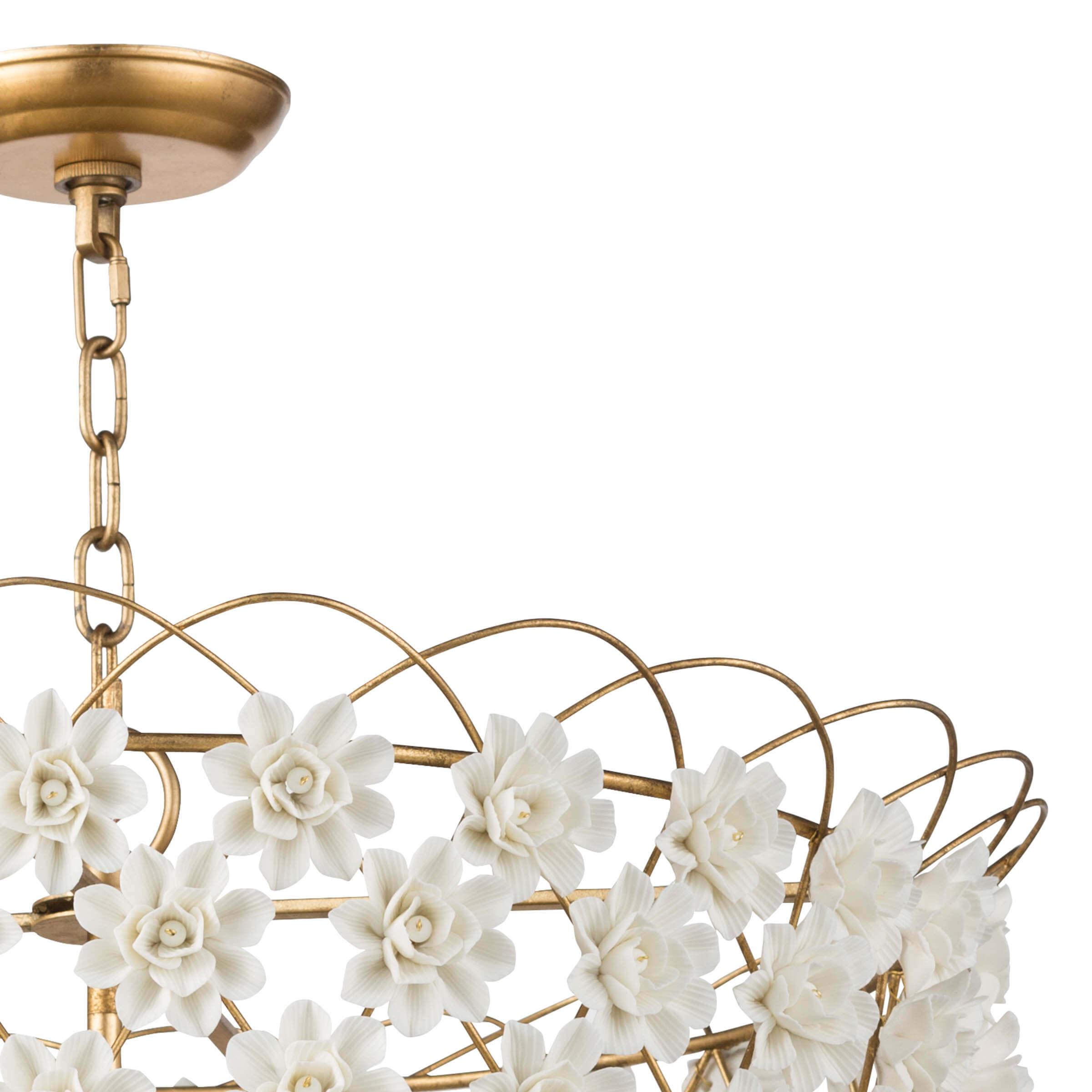 Alice Porcelain Flower Chandelier | Regina Andrew Detroit
